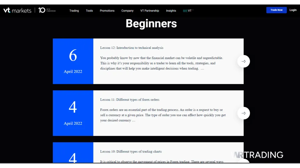 VT Markets Best Forex Broker for Beginners