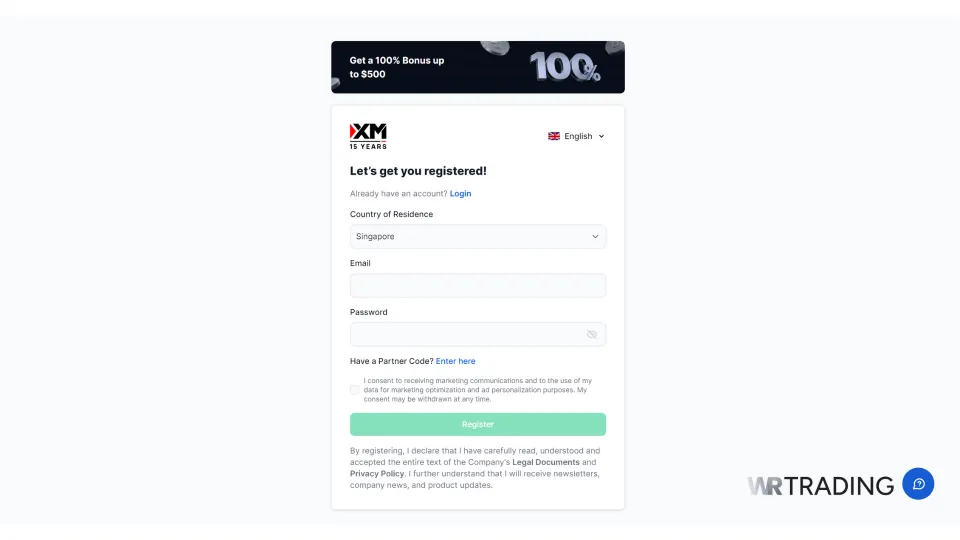 XM MetaTrader 5 Demo Account Sign Up
