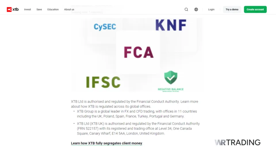 XTB Best FCA Regulated Forex Broker