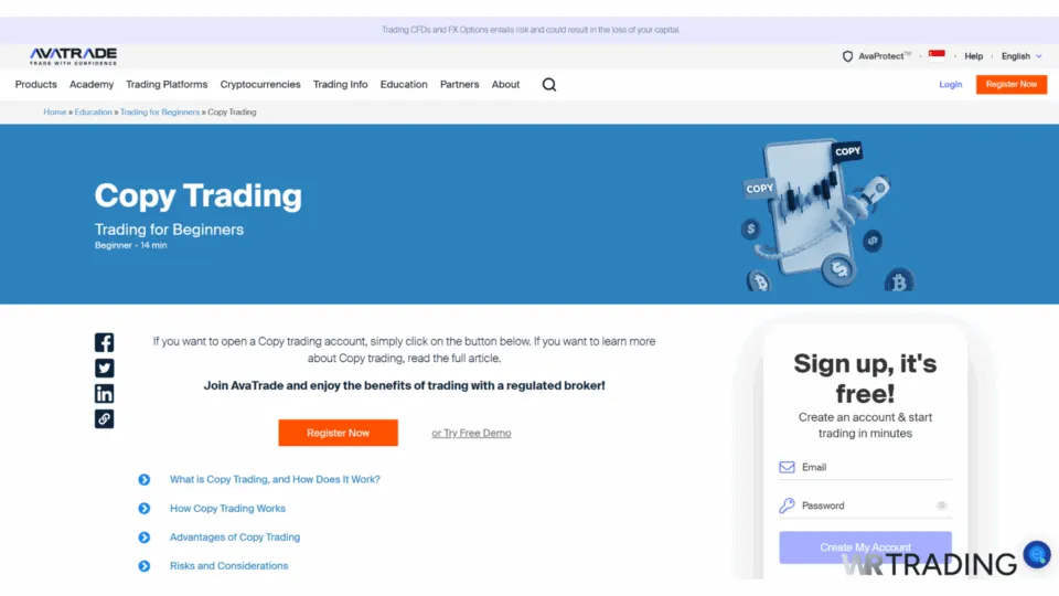 AvaTrade Copy Trading Platform