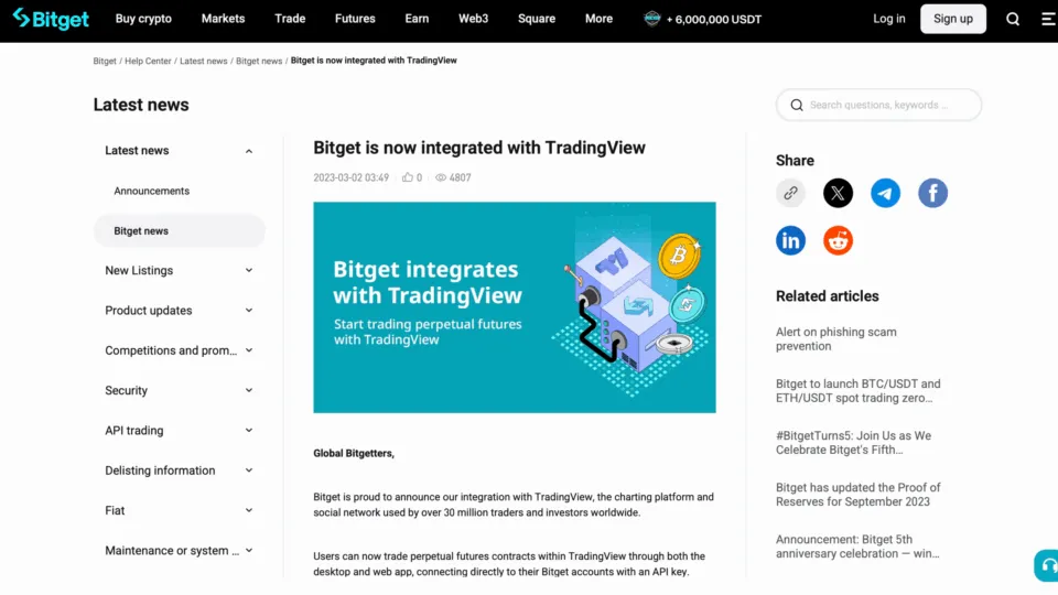 Bitget TradingView Crypto Broker