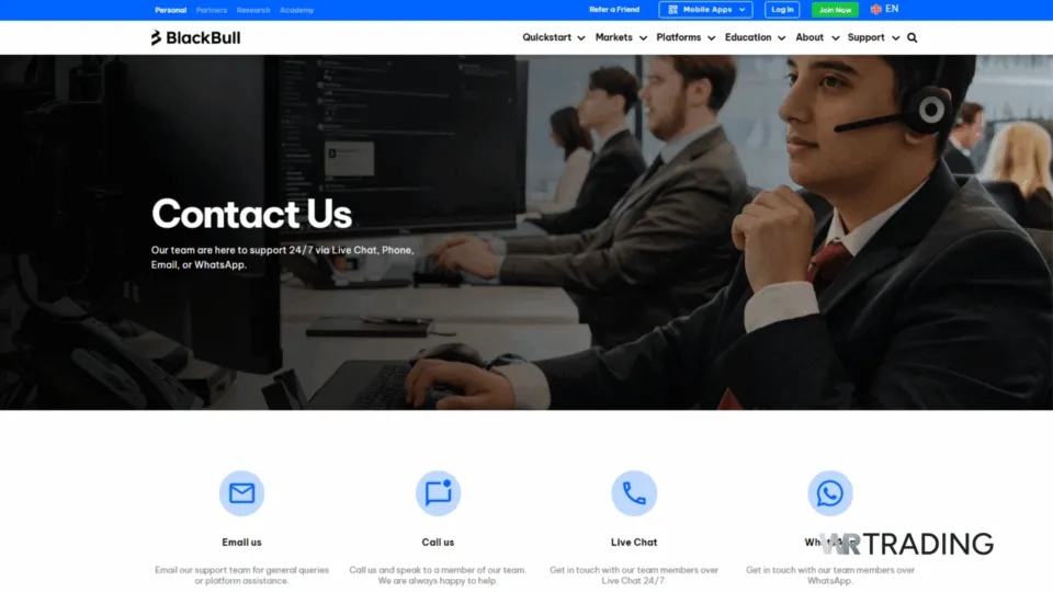 BlackBull Markets Forex Broker Customer Support