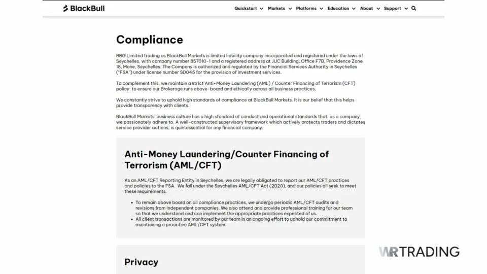 BlackBull Markets Offshore Broker Regulation