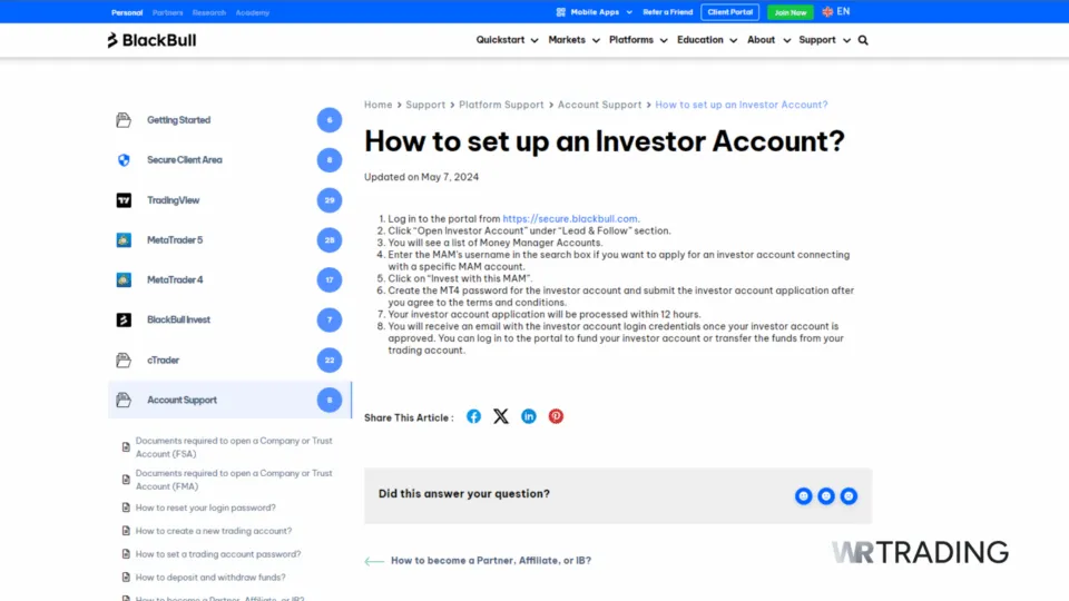 BlackBull Markets PAMM