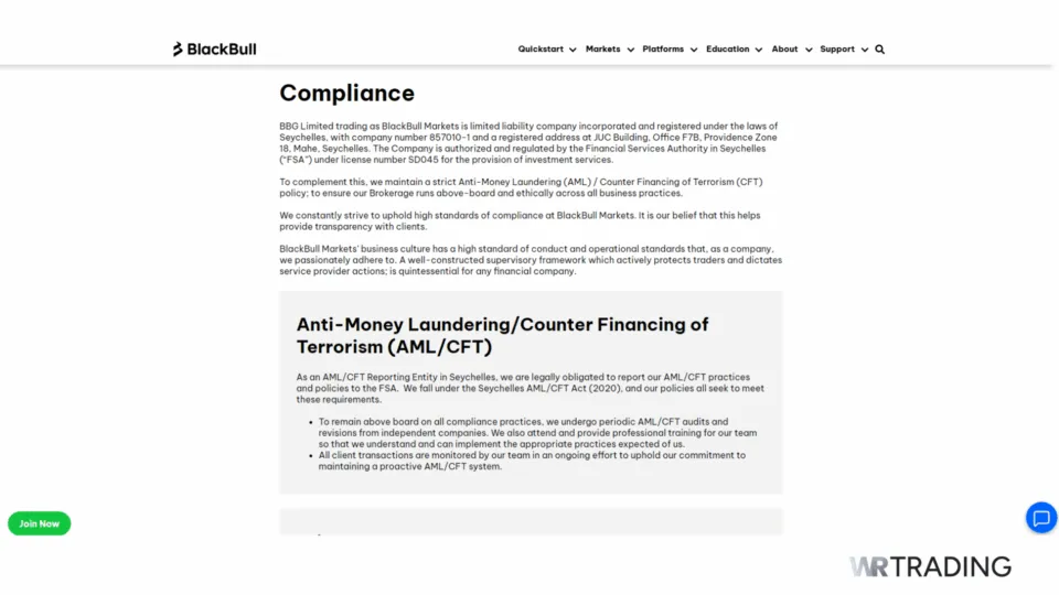 BlackBull Market Regulation & Compliance FSA