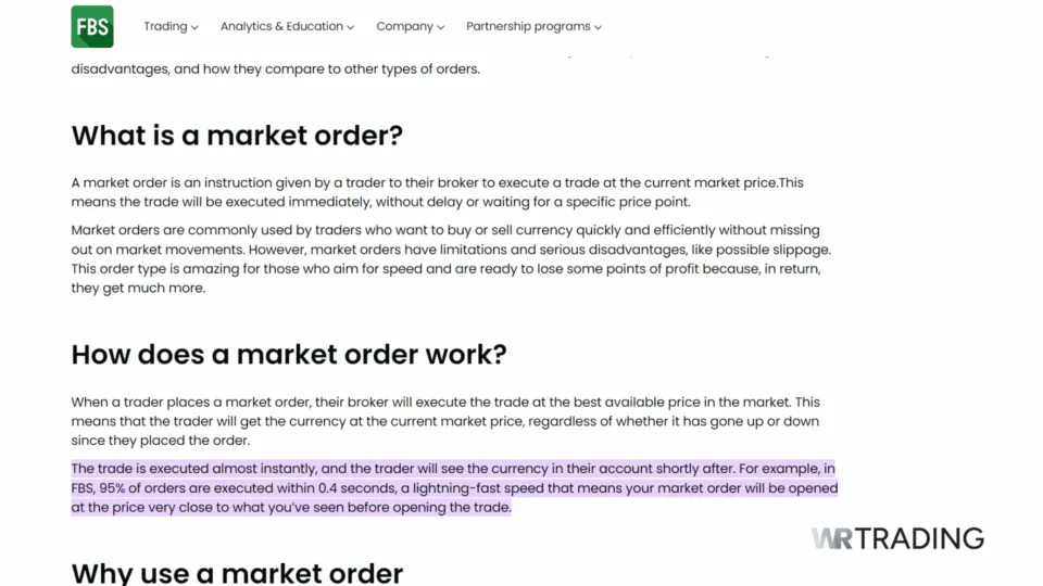 FBS STP Forex Broker