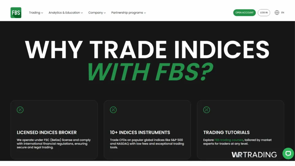 FBS CFD Trading and Assets