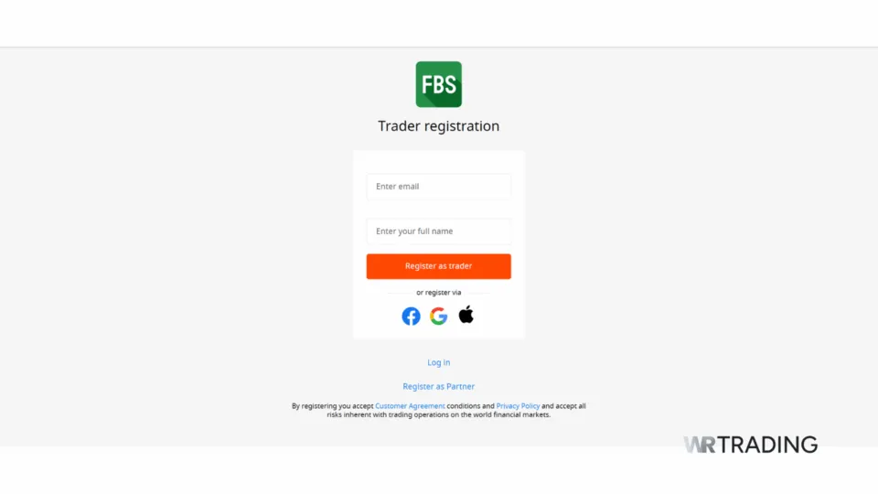 FBS MetaTrader 5 Demo Account Sign Up