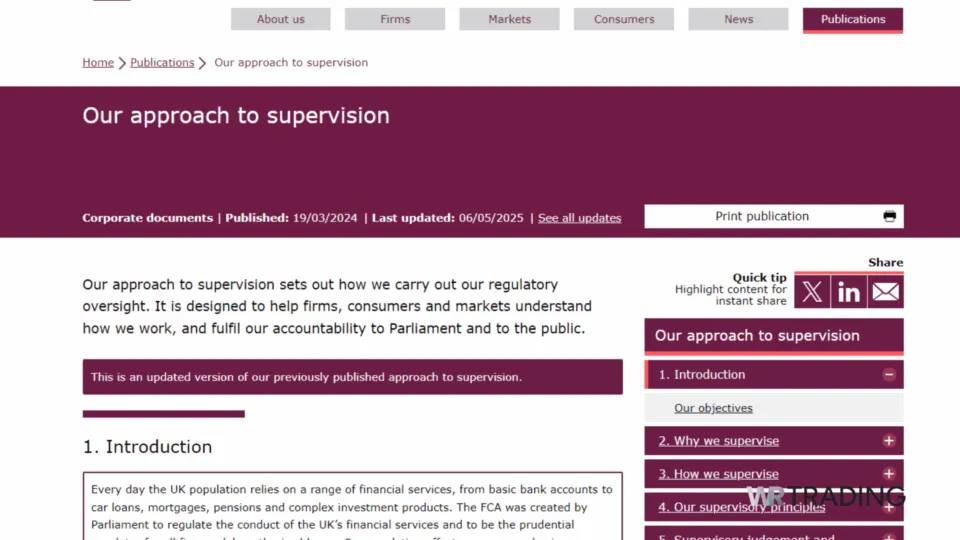 FCA Approach to Supervision Page
