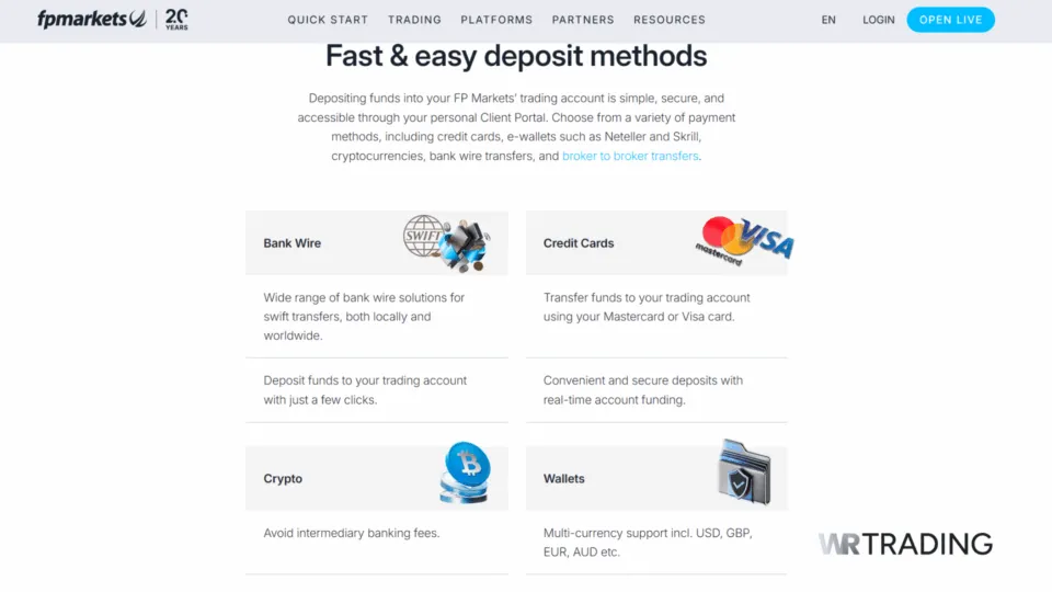 FP Markets Best Forex Broker that Accept Credit Cards