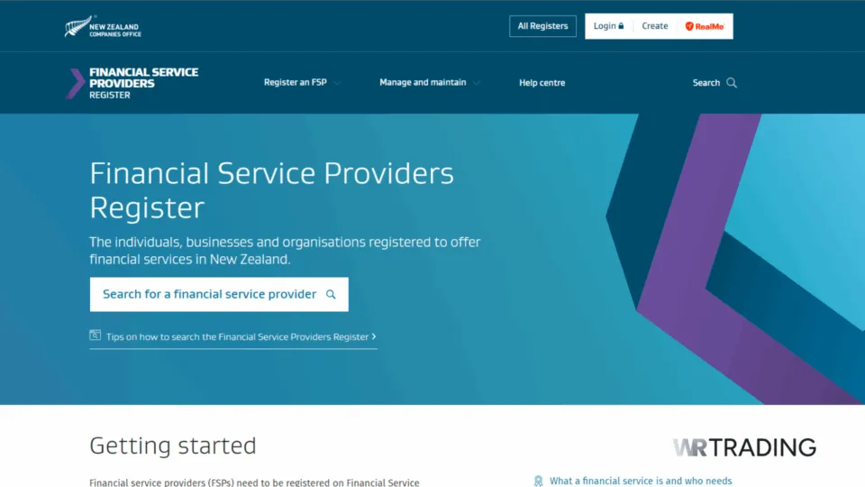 Financial Service Providers Register (FSPR) New Zealand