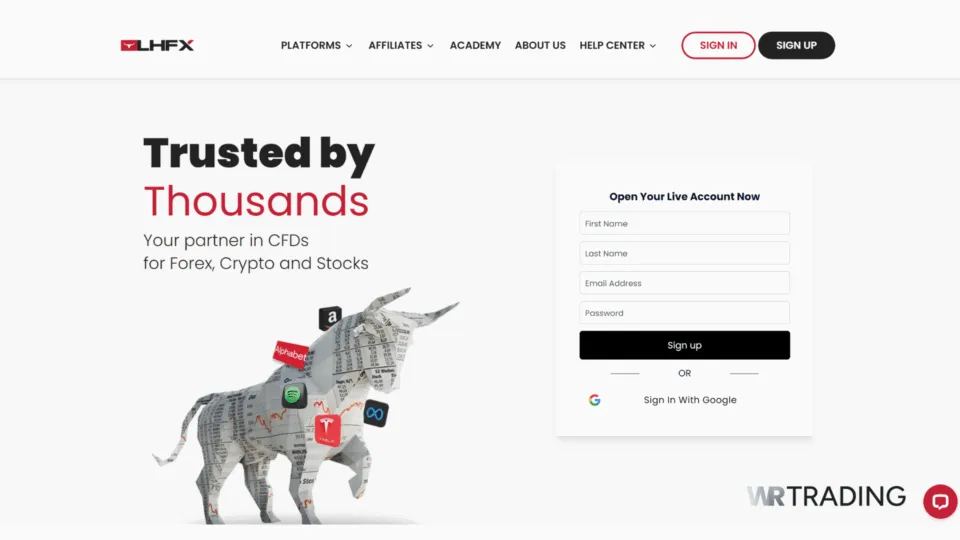 LHFX Platform Website Details