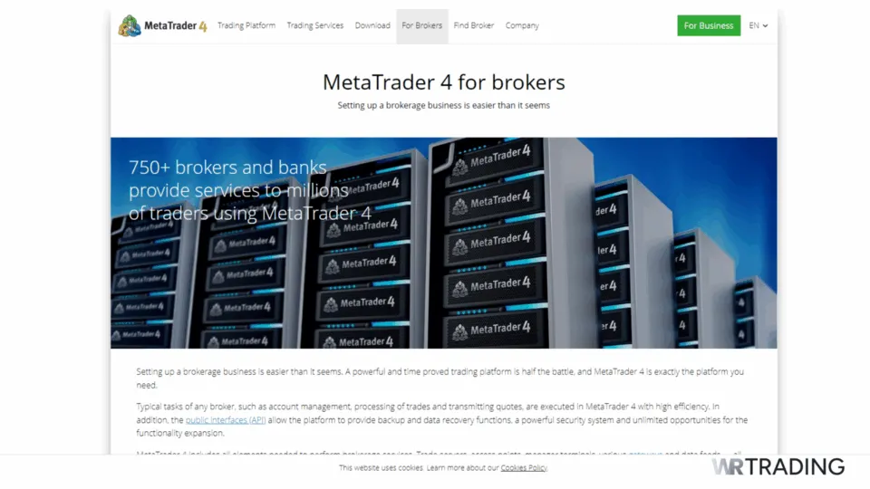 MetaTrader 4 Demo Trading Platform for Brokers