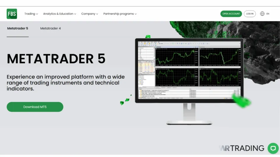 MetaTrader 5 (MT5) Broker FBS