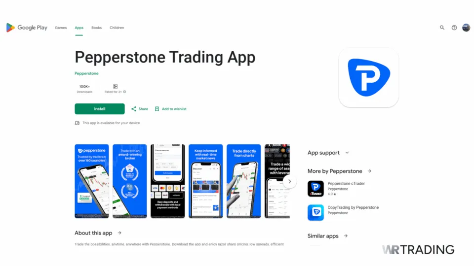 Pepperstone Forex Trading App