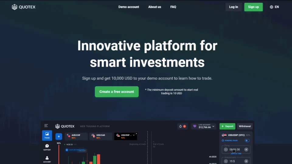 Quotex is an available broker in Nepal