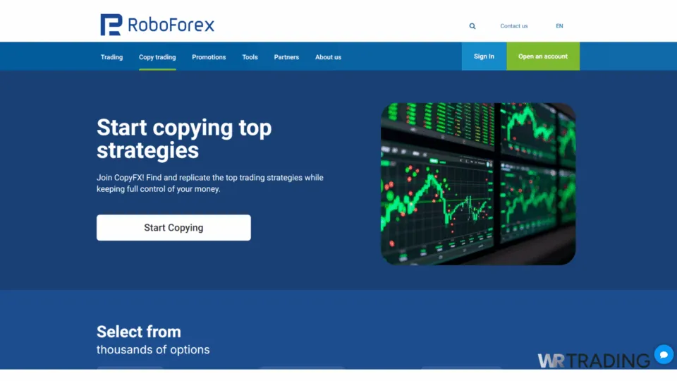 RoboForex Copy Trading Platform