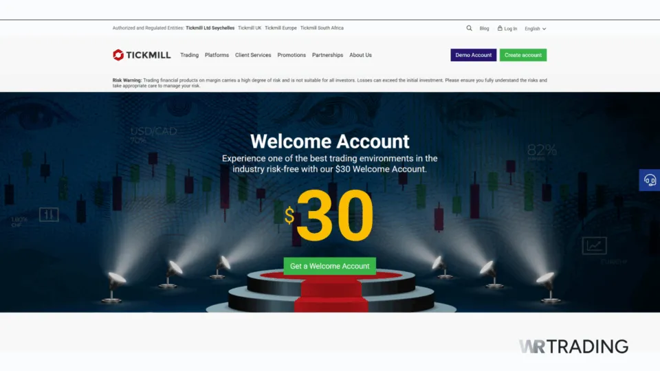 Tickmill No Deposit Bonus Review