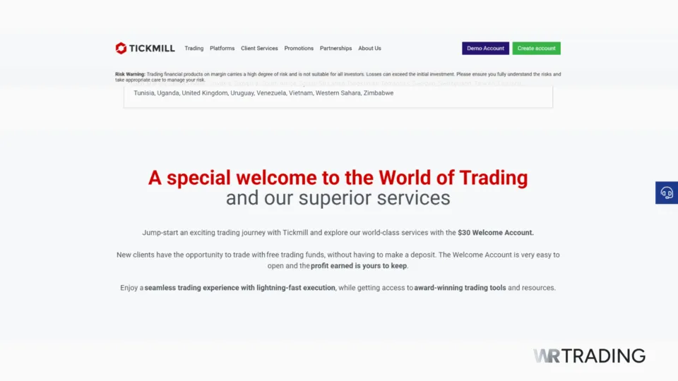 Tickmill Deposit Bonus