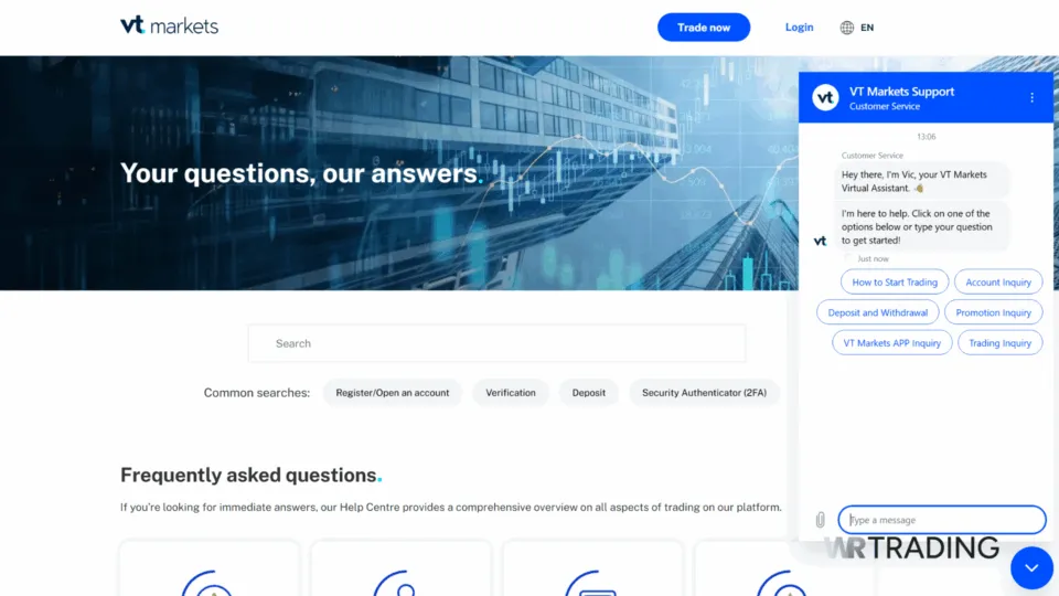 VT Markets Customer Support
