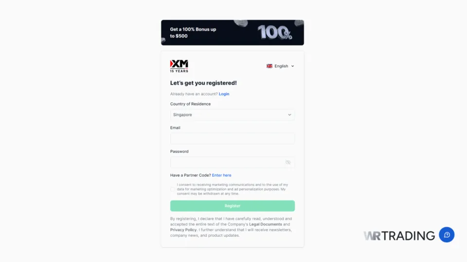 XM MetaTrader 4 Demo Account Sign Up