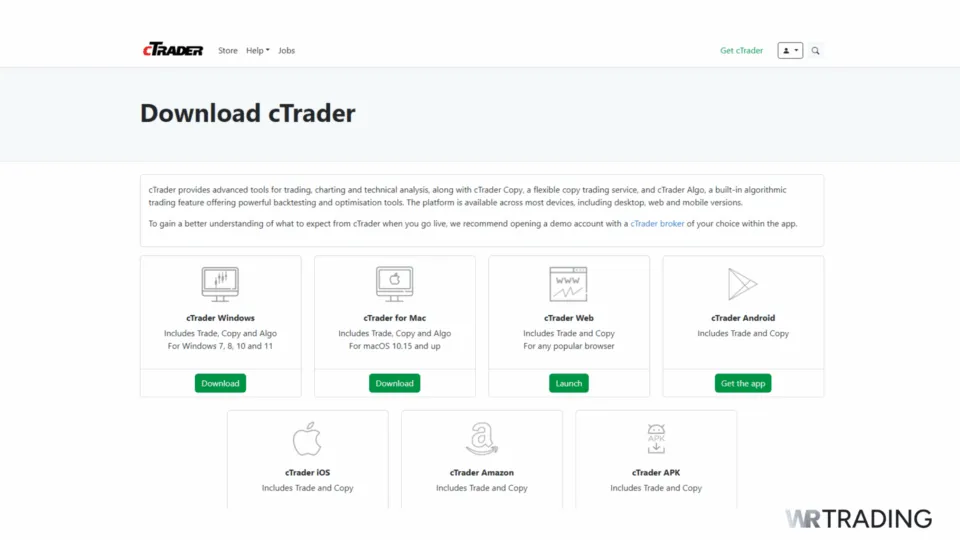 cTrader Download Demo Trading Platform