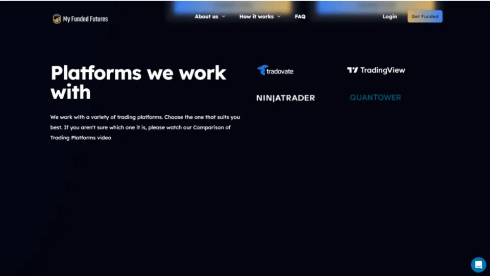My Funded Futures - Platforms