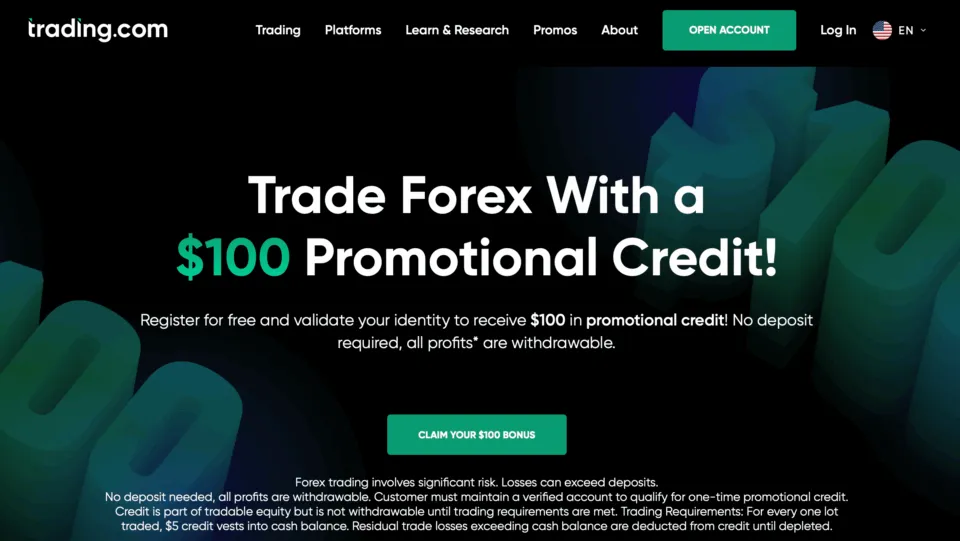 Trading.com offers multiple bonuses