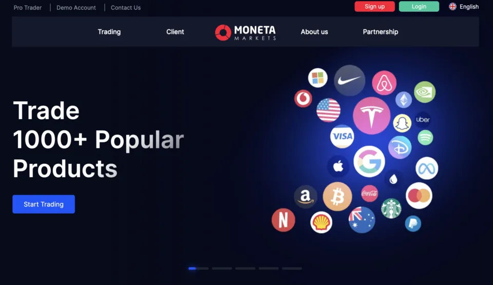 Moneta Markets - Non-ESMA regulated Forex Broker