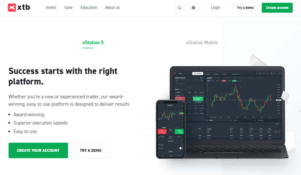 Trading Charts XTB xStation
