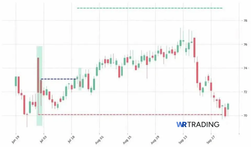 Exampe of a Matching Low Candlestick Pattern with EUR/USD