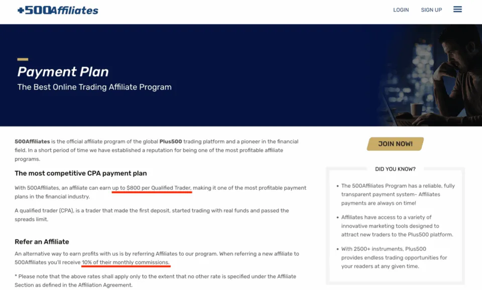 Plus500 Forex Affiliate Program: Payment Plan