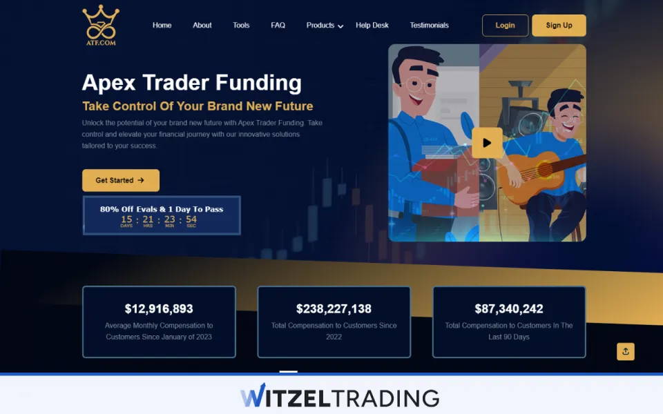 Apex Trader Funding - Up to 80% discount