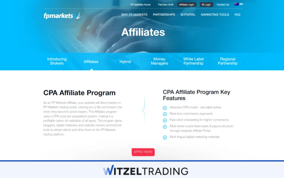 FP Markets Affiliate Program