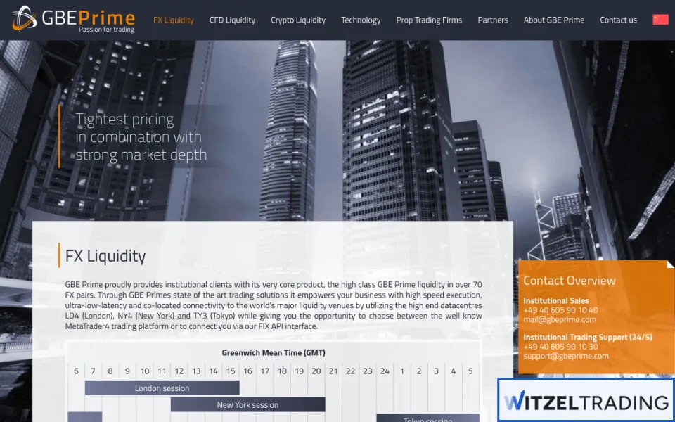 GBE Prime - Forex Liquidity Provider