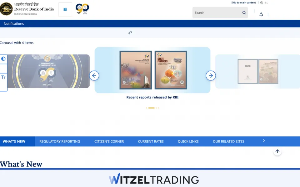 RBI (Reserve Bank of India) devaluates the Rupee