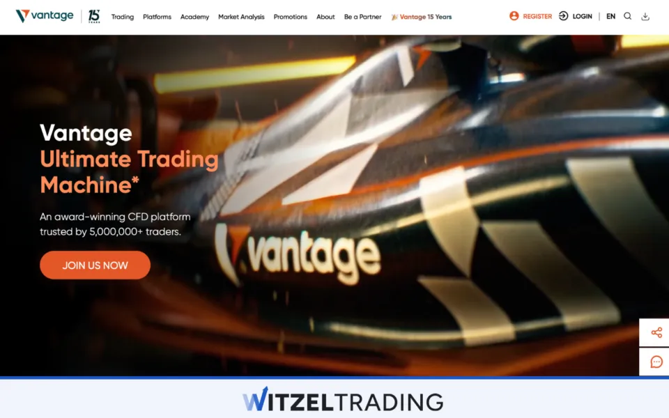 Vantage Markets - FX Broker with low Swap Fees