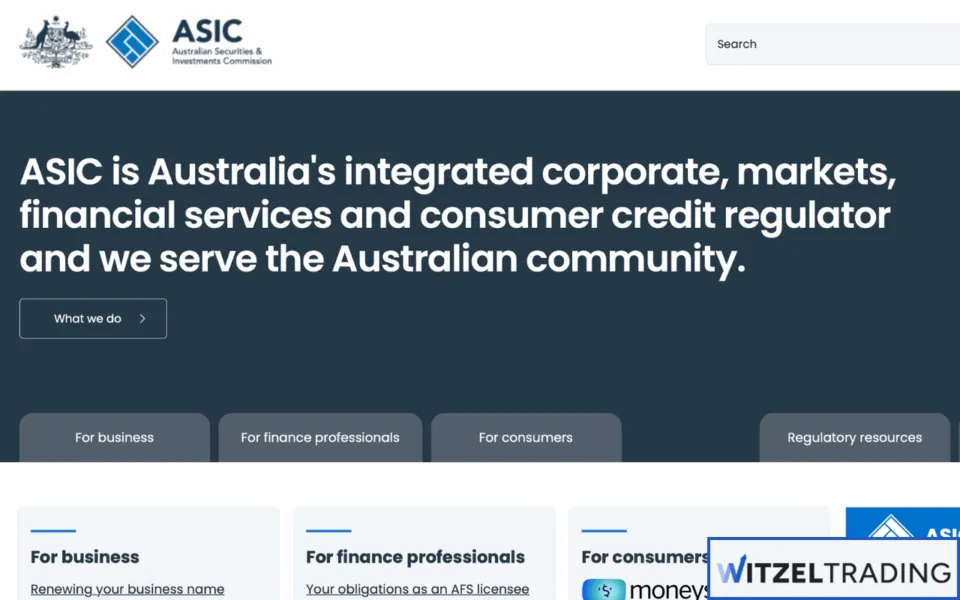 ASIC regulation in Australia