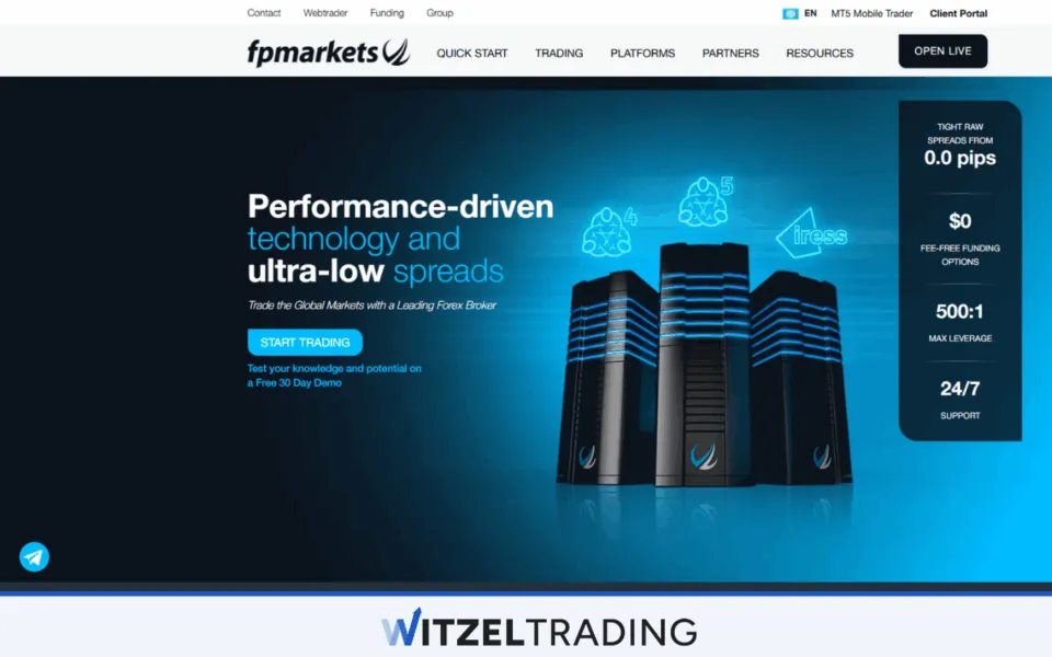 FP Markets Swing Trading Forex Broker