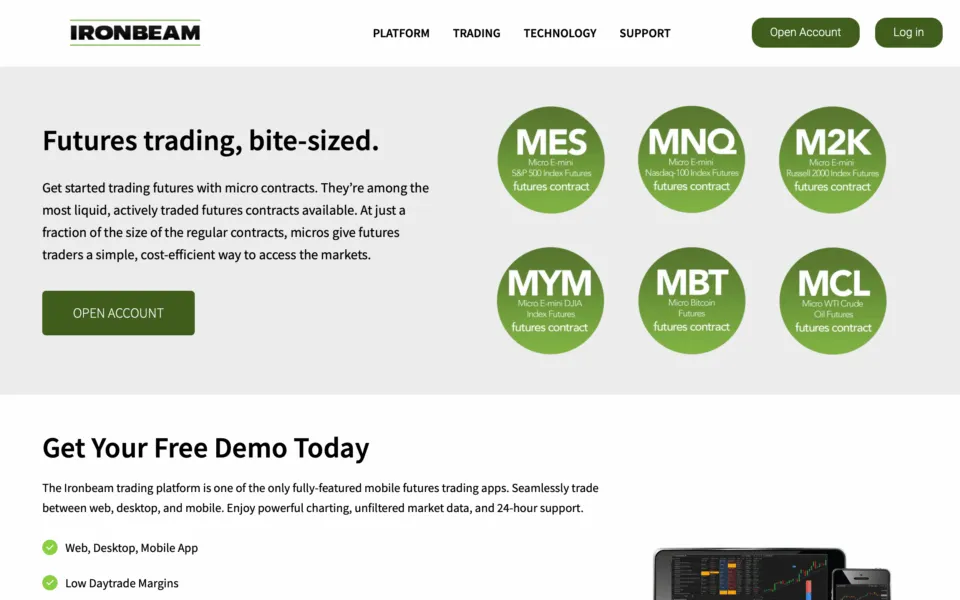 Ironbeam Micro Futures Broker