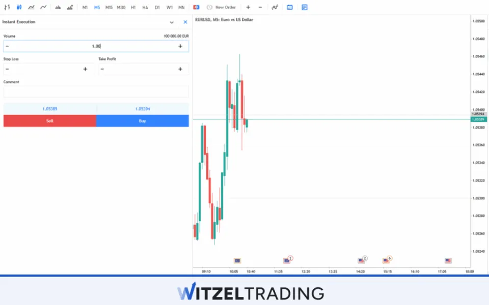 One Lot EUR/USD Forex