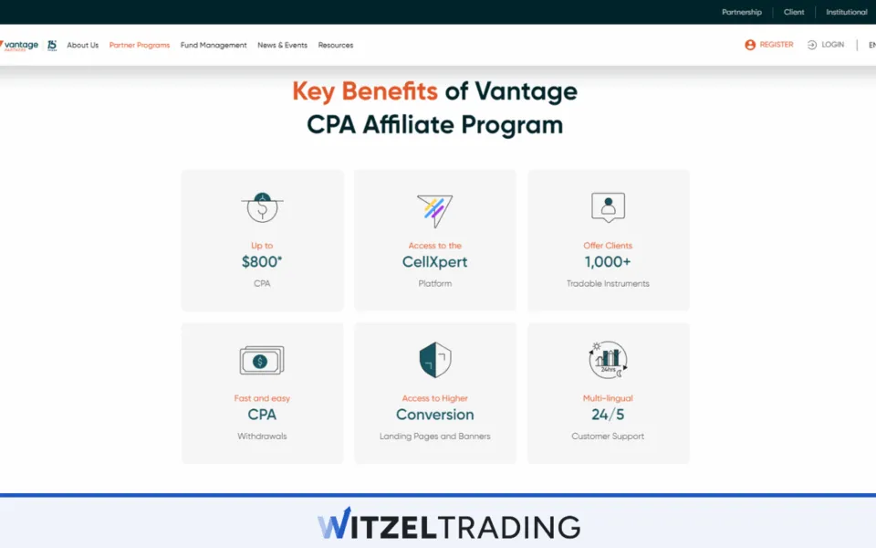 Vantage Markets Affiliate Program