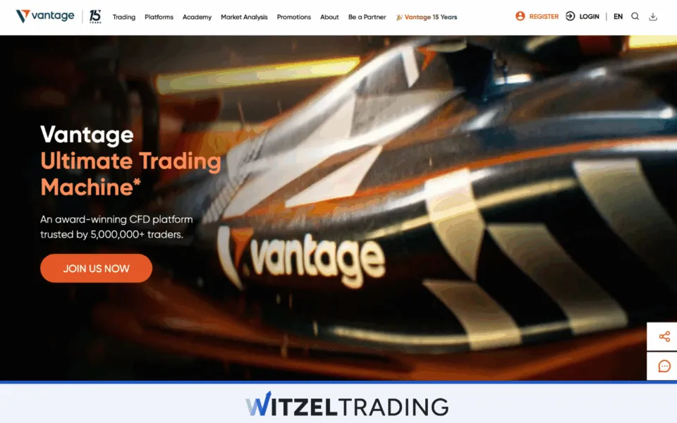 Vantage Markets - FX Broker with low Swap Fees