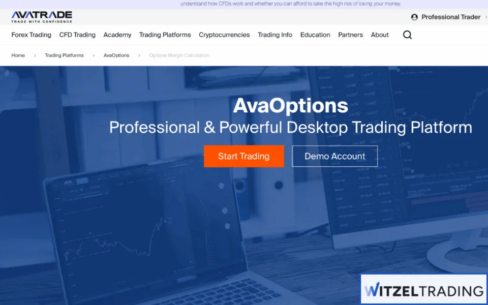 You can trade Options with AvaTrade