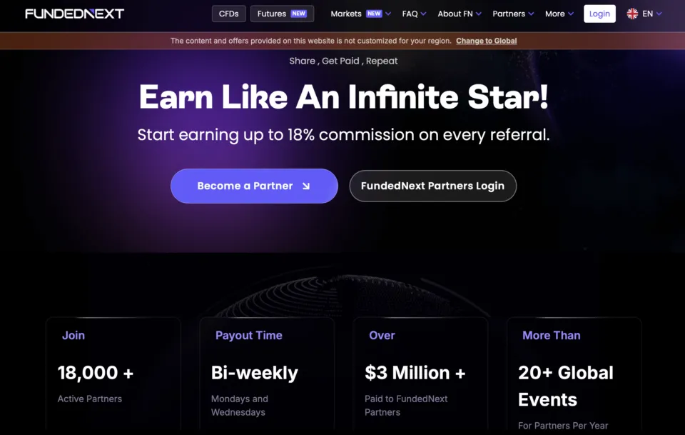 FundedNext Affiliate Program