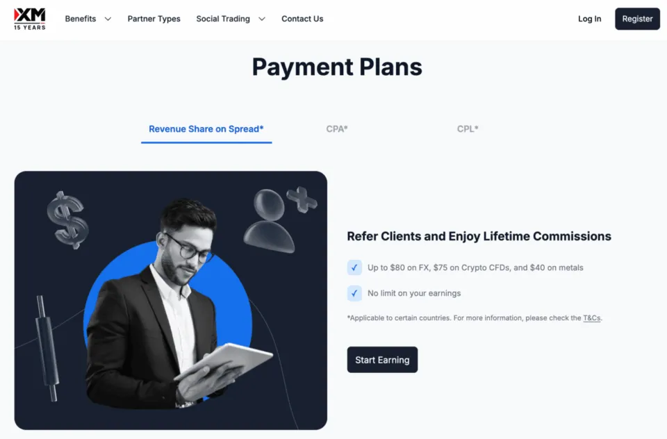 XM Forex Affiliate Program: Payment Plans