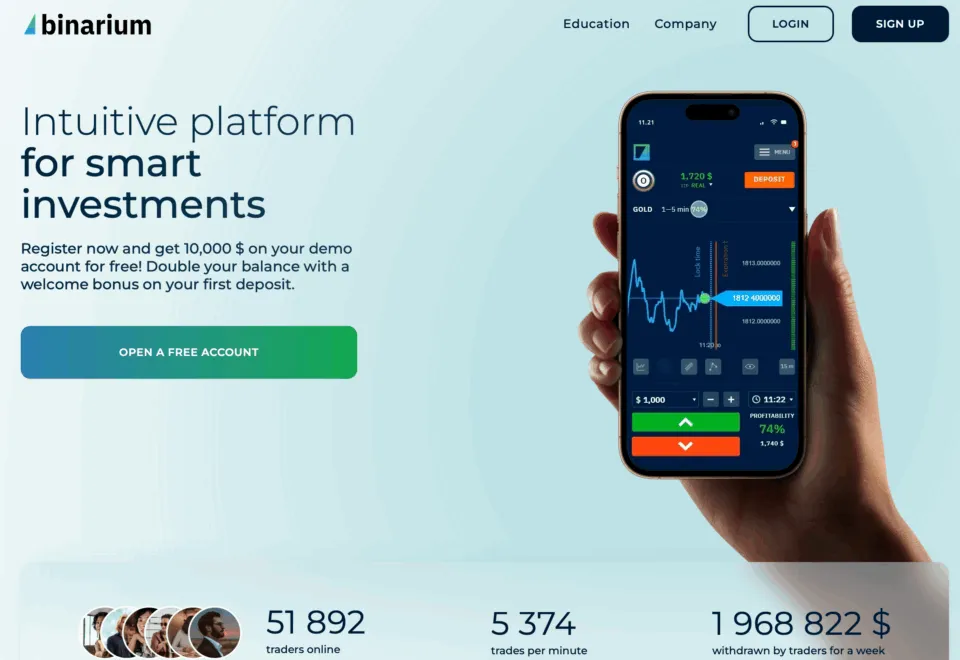 Binarium is an available Binary Trading broker in India