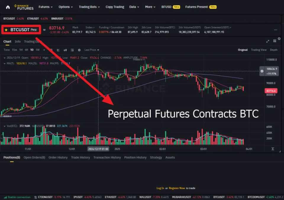 Perpetual Futures Contracts BTC