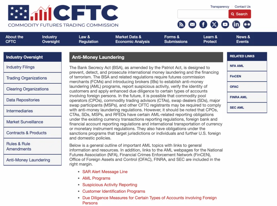 CFTC - KYC Regulations